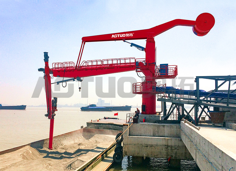 Descargador de barcos de tornillo fijo 600-15000 DWT 100-500t/h